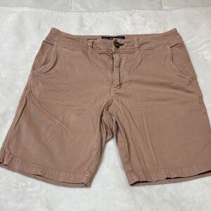 American Eagle Outfitters Men's Flat Front Shorts - Dusty Rose